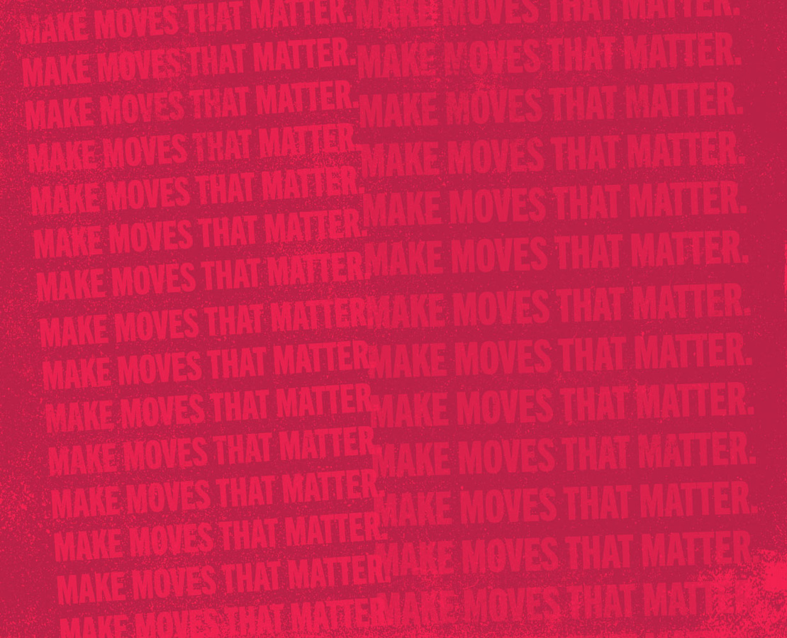 Make Moves That Matter branded background pattern